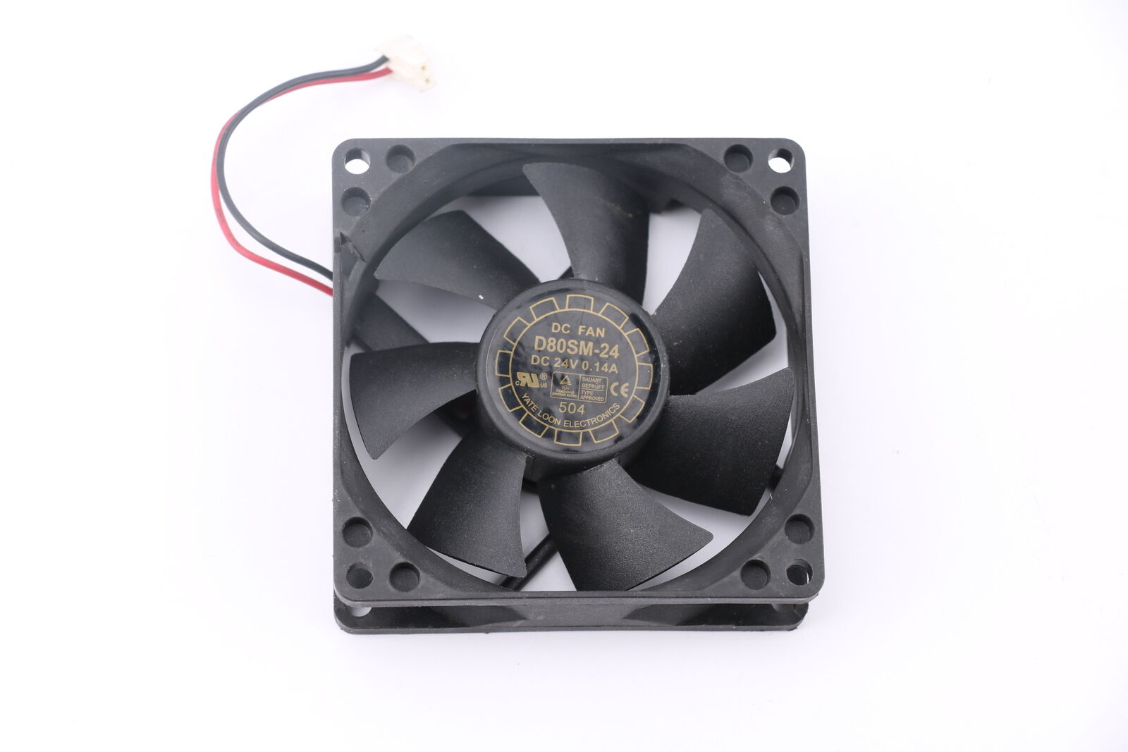 For 1pc YATE LOON D08SM-24 fan 24(V) 0.14(A) 2wire 80*80*25MM