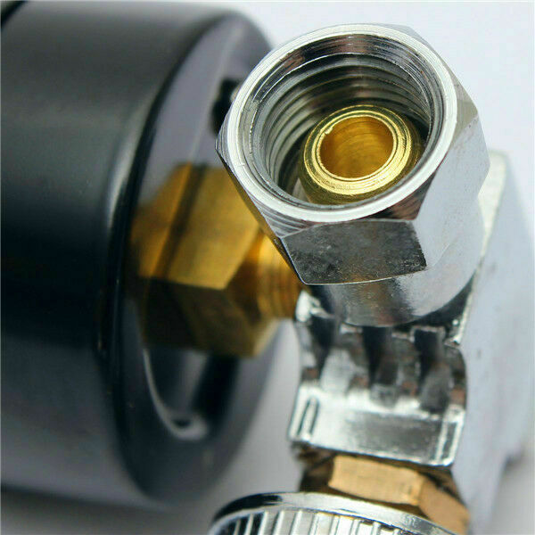 Air Pressure Regulator Spray Gun 0-180Psi Gauge & In-Line WaterTrap Filter Tool