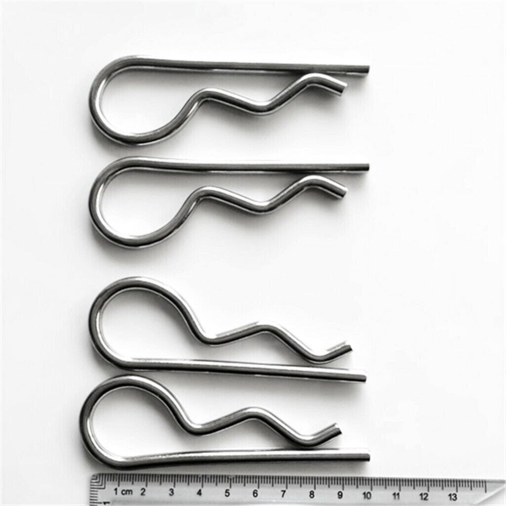 4 Pieces Marine Stainless Steel R Retaining Clips Spring Cotter Pins 5x103mm