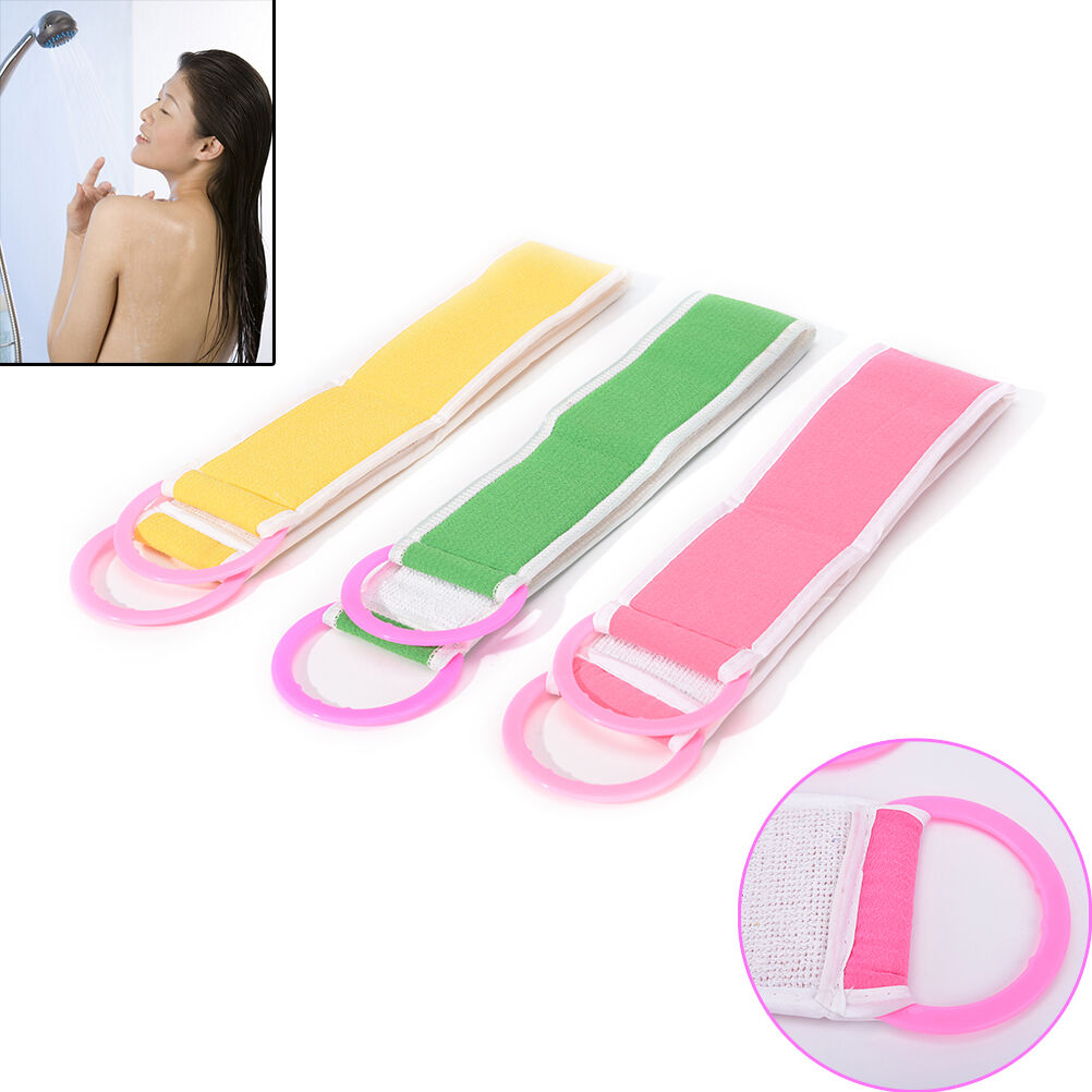Soft Back Strap Exfoliating Body Bath Shower Back Sponge Brush Scrubber V.l8