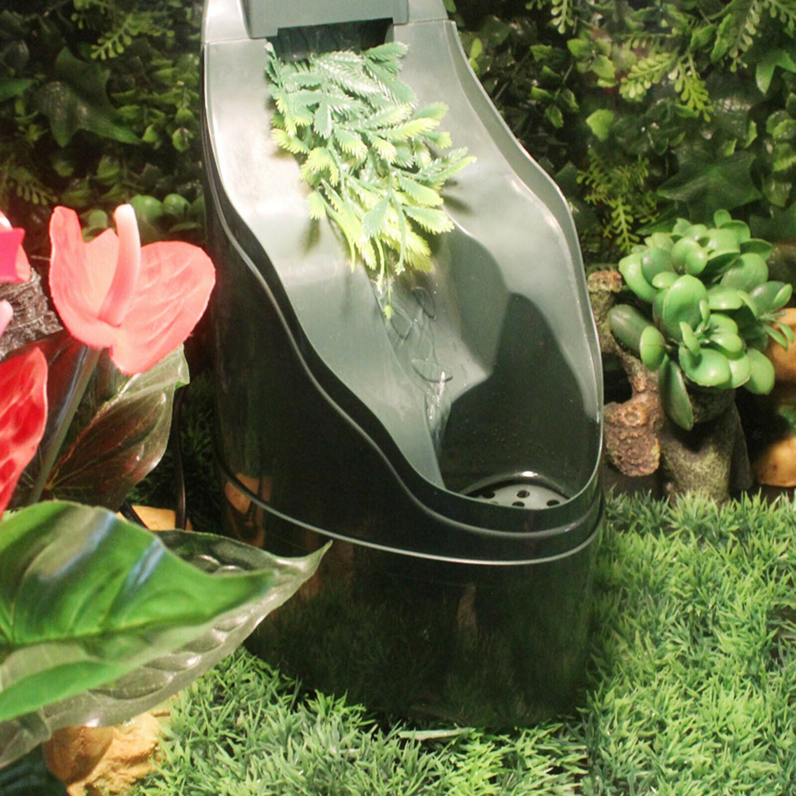 Reptile Water Fountain Water Dispenser Bowl Dish Tank Accessories 220V