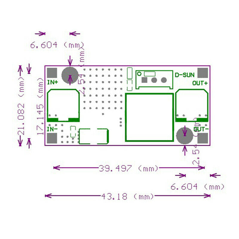 LM2596S DC-DC 3A Buck Converter Step-Down Voltage Regulator with LED voltmeter