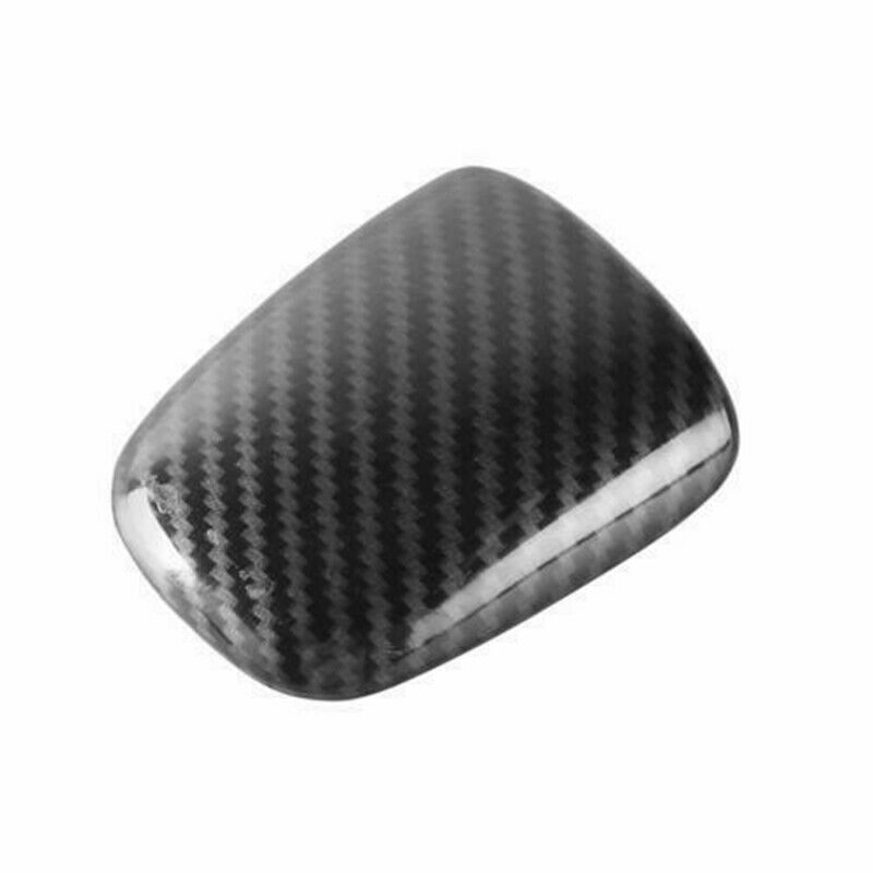 Black Carbon Fiber Gear Shift Cover Trim For Dodge Challenger Charger 2015-2020