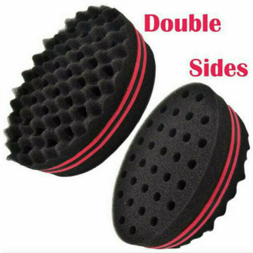 Double Side Wave Hair Brush Sponge For Curly Hair Style DIY Tool Accessories AU