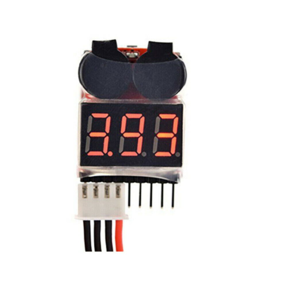 1S-8S Battery Voltage Meter Tester Low Voltage Buzzer Alarm Lipo
