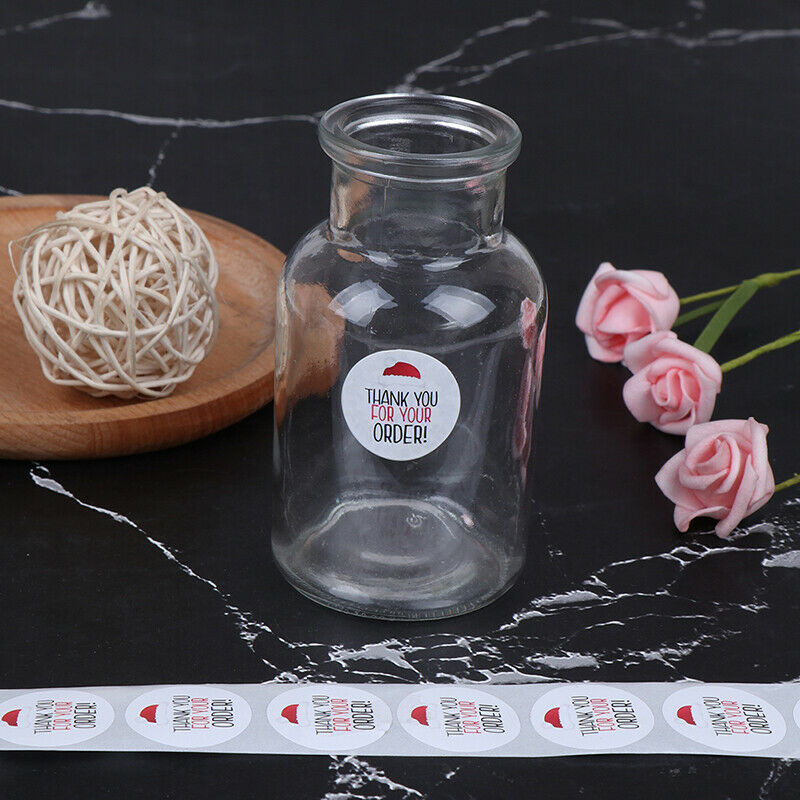 Round Paper Adhesive Stickers Thank You Stickers Baking Seal Label Sticke.l8