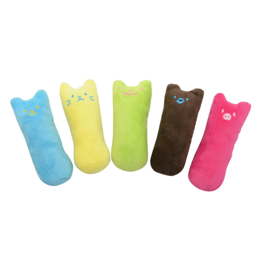 5 Pcs Cat Catnip Toys 5 Pack for Cat Playing Chewing Teeth Cleaning Pet Catnip