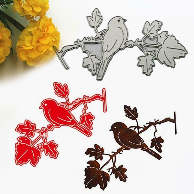 Leaf Bird Metal Cutting Dies Stencil DIY Scrapbooking Album Paper Card Template