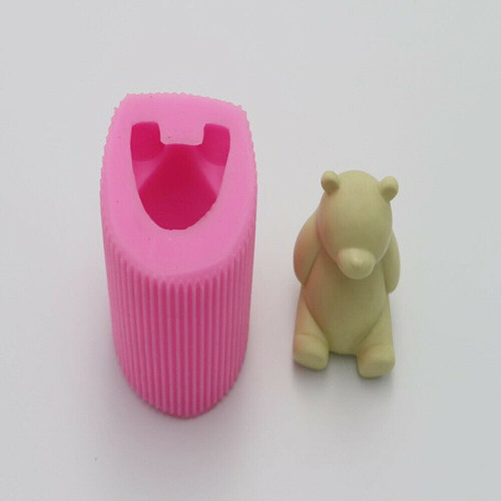 Bear Silicone Candle Mould Soy Wax Aromatherapy Plaster Soap Handmade Home Decor