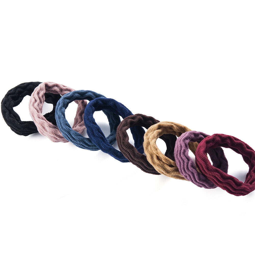 5Pcs Women Girls Hair Band Ties Rope Ring Elastic Hairband Ponytail Holder Gifts