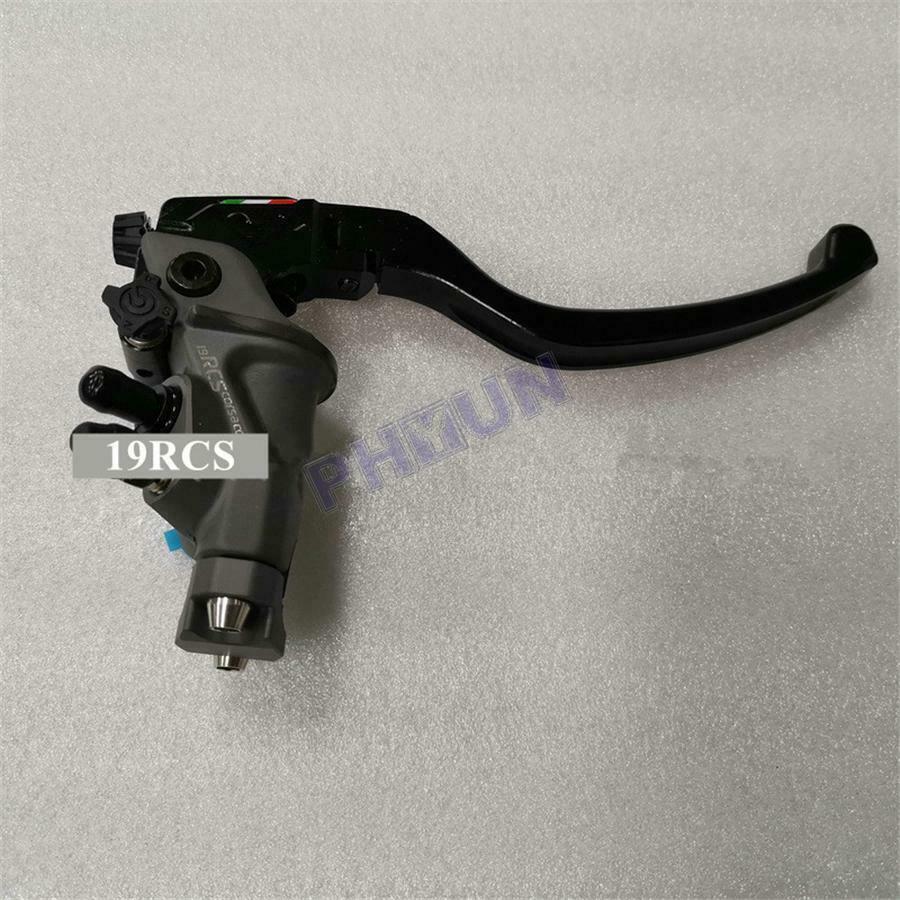 19 RCS CNC Motorcycle Right Brake Master Cylinder w/ Brake Switch Universal