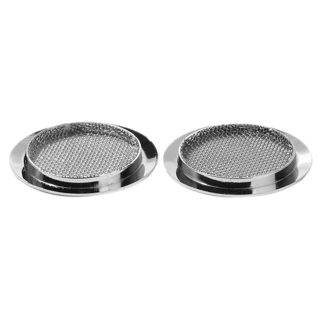 2x Screened Sound Holes Inserts Speaker Grill for Part