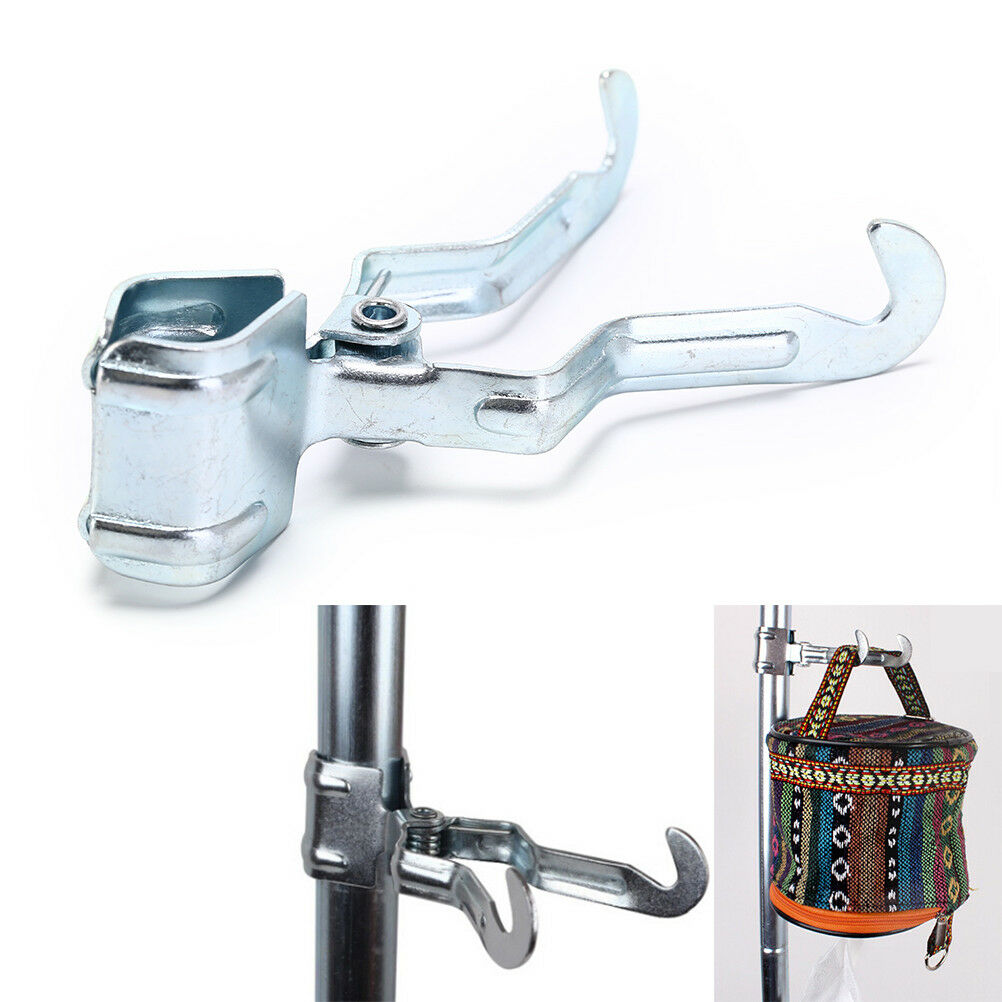 1pc Iron Multi-function clamp Lantern Light Lamp Hanger Tent Pole Post Hoo.l8