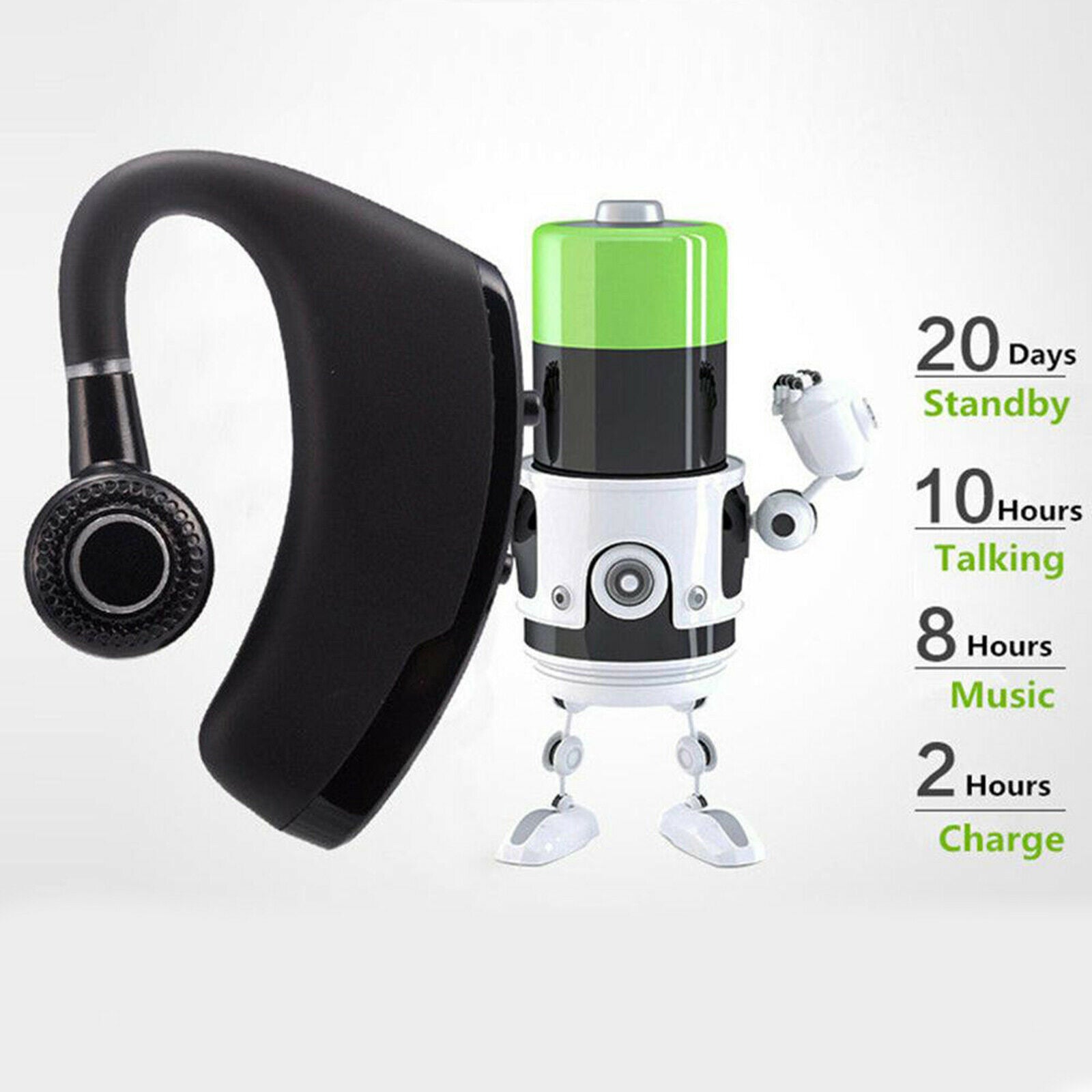 V9 Bluetooth Headset V4.0 with Microphone for Cell Phone Business Office