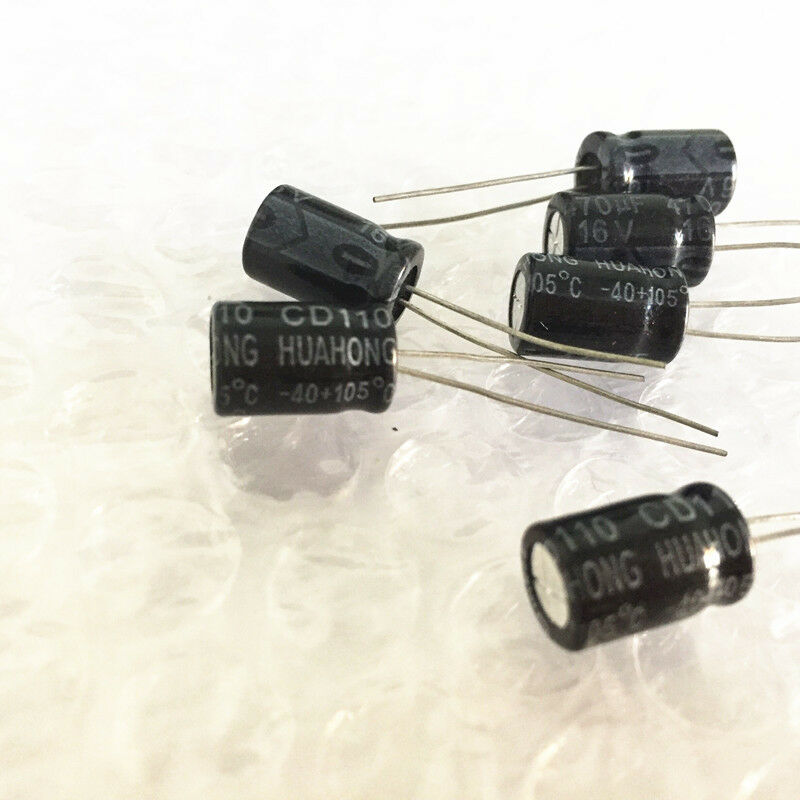50pcs 5value 100UF-1000UF 16V Aluminum electrolytic capacitor assorted Radial