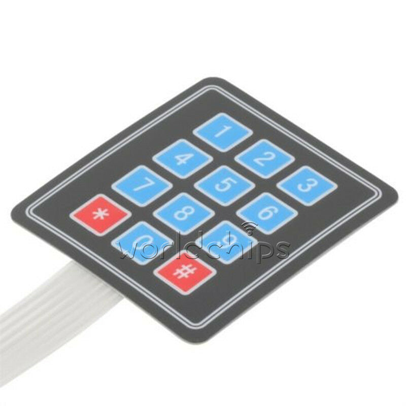 2PCS Matrix Array 12 Key Membrane Switch Keyboard For Arduino AVR 4x3