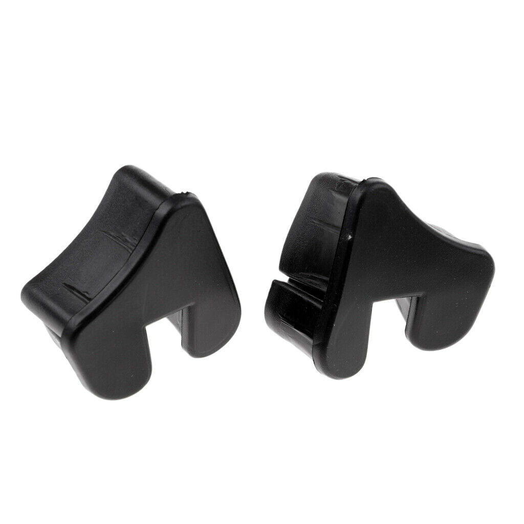 2Pcs PVC Black End   Bottom Sub for Fishing Boats Rubber Dinghy Accessory