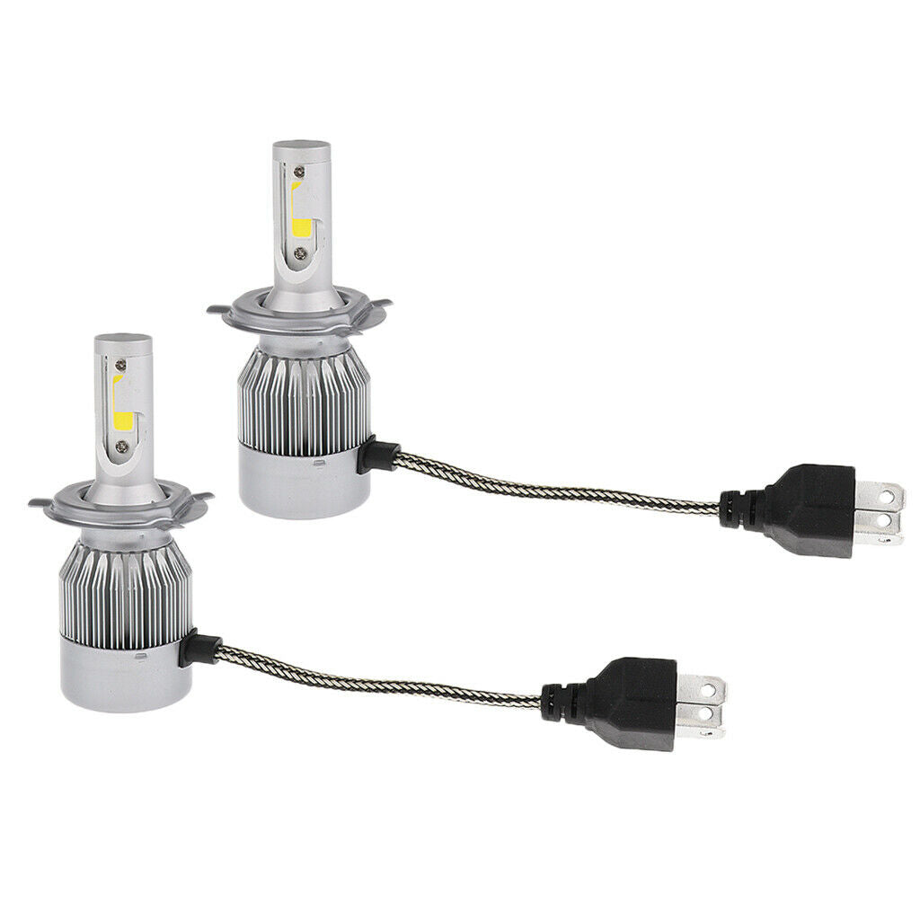 7200LM 72W High Power LED 9003/H4 Headlight High Low Beam Bulbs White 6000K