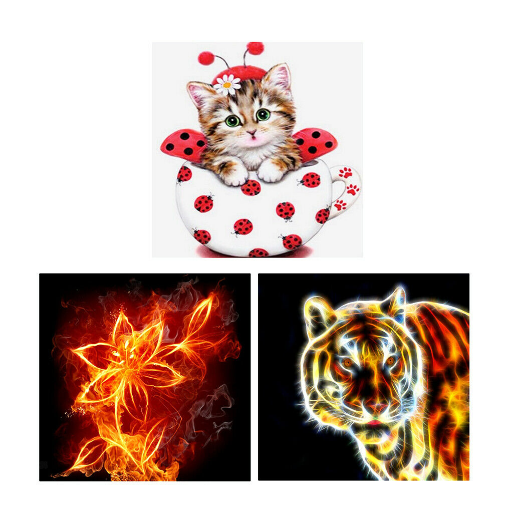 5D Diamond Embroidery Painting Cross Stitch Kit Animal for Home Decor Spark
