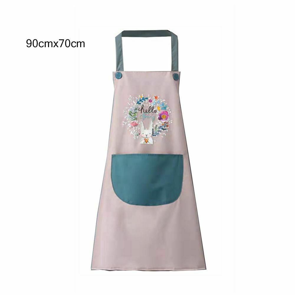 Wipeable Oxford Cloth Kitchen Aprons Home Cleaning Tool Bib Baking Accessories