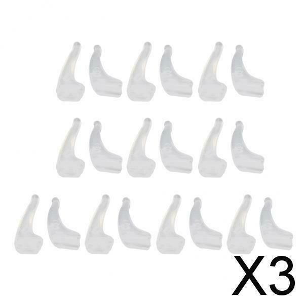 3X 10 Pairs Anti Slip Glasses Ear Hook Tip Spectacles Grip Temple Holder Clear