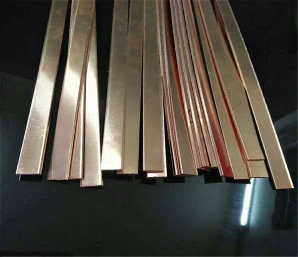 1x 99.6% High Purity T2 Purple Copper Cu Flat Bar Plate 3mm x 15mm x 250mm NEW