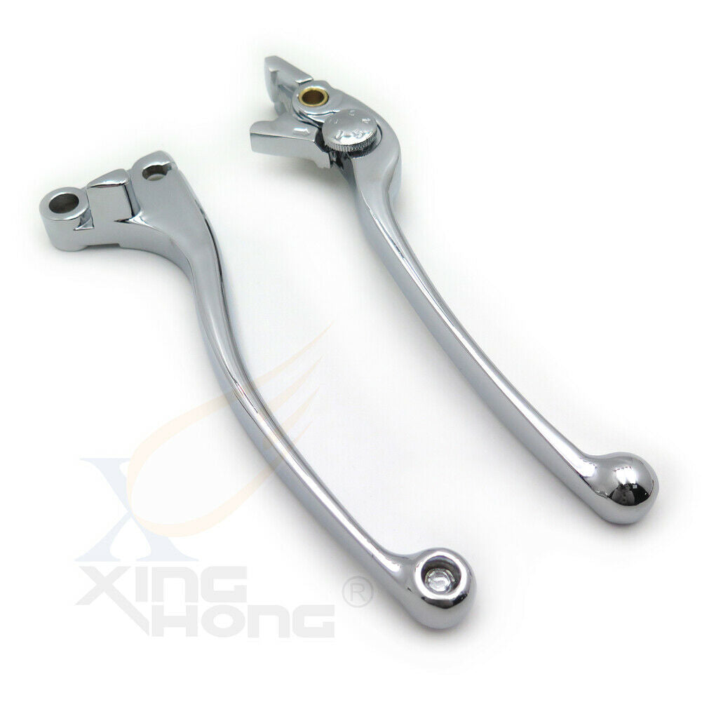 Chrome Brake Clutch Hand Levers For Kawasaki ZX6R ZX6RR ZX636 ZX9R ZX10R ZX12R