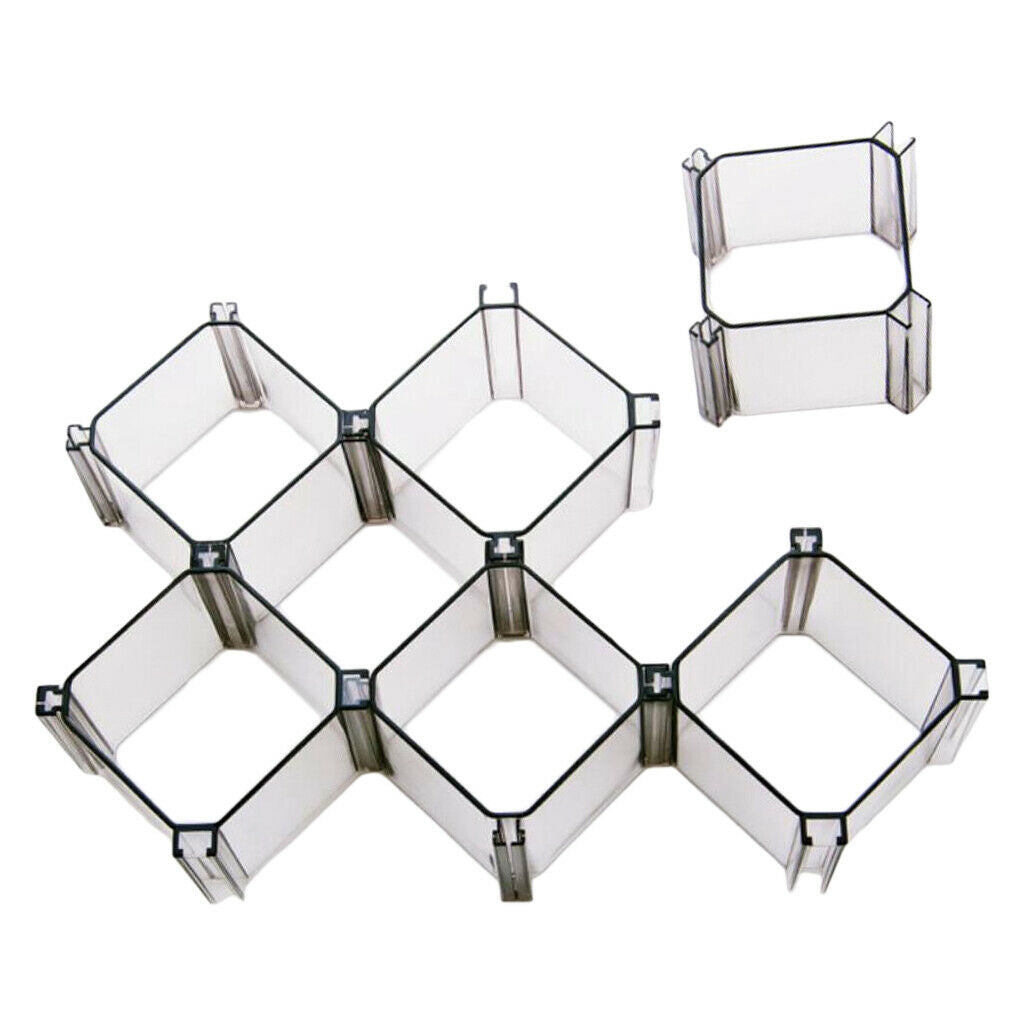 Adjustable Plastic Drawer Closet 12-Grid Divider Organizer Container Home