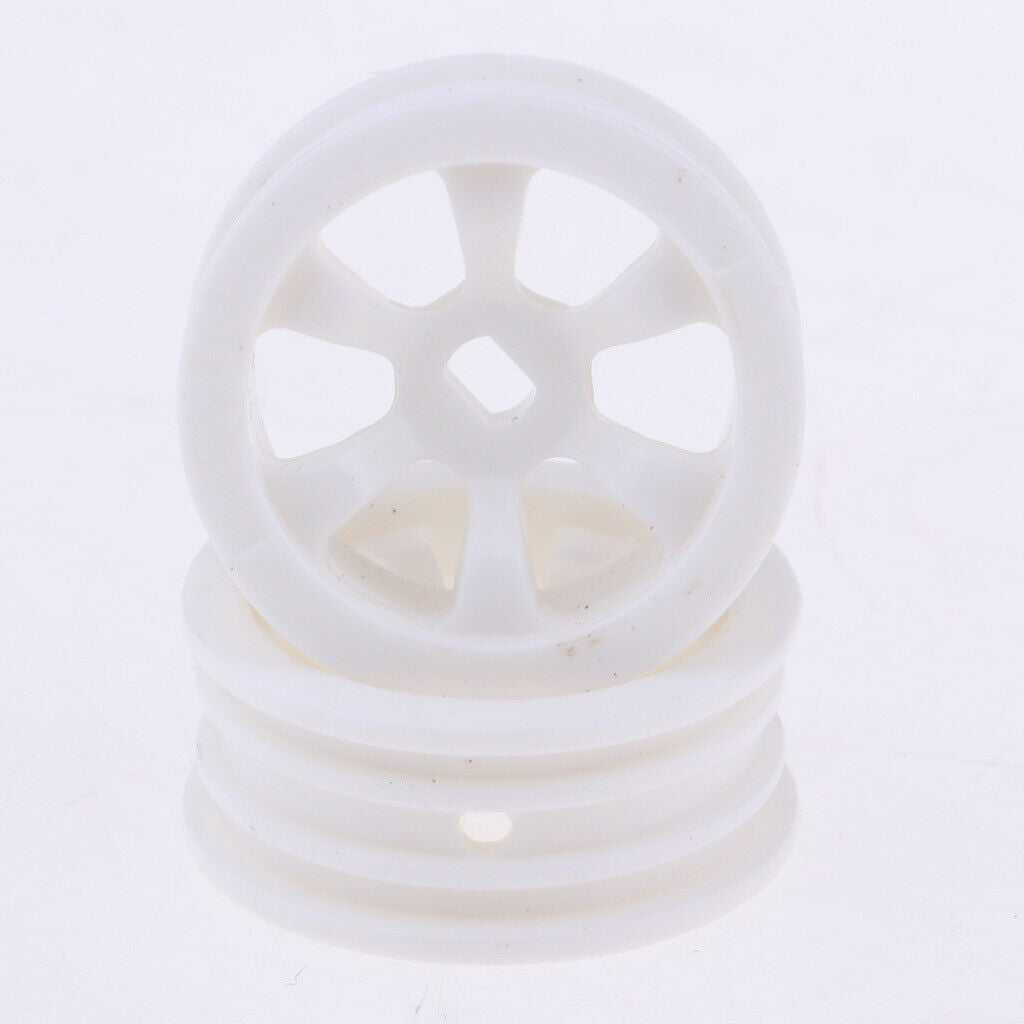 4pcs White Plastic Wheel Rim Spare Parts for WLtoys K979 K989 1/28 Rally Car
