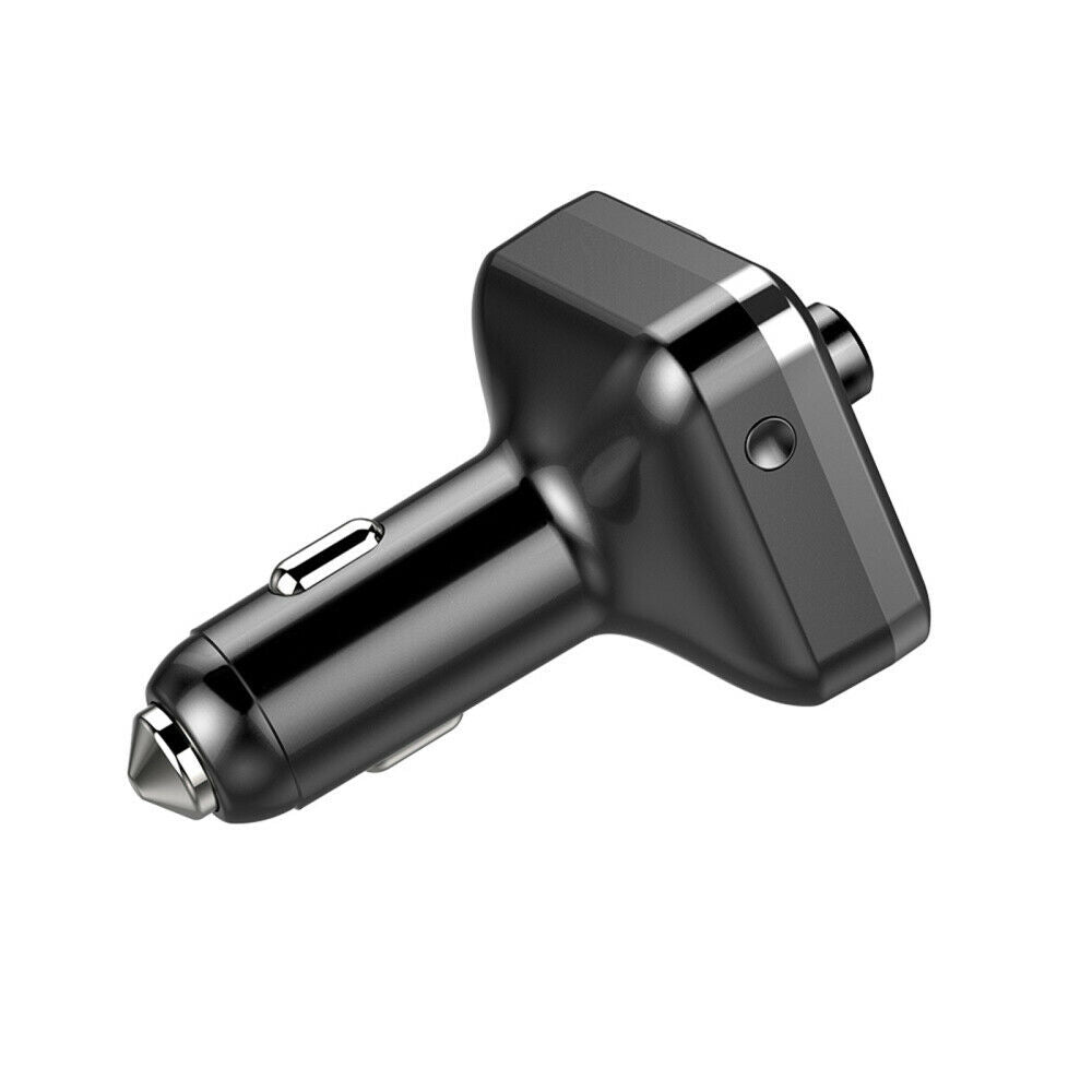 Car Bluetooth FM Transmitter Car Fast Charger Adapter Music Player with Light