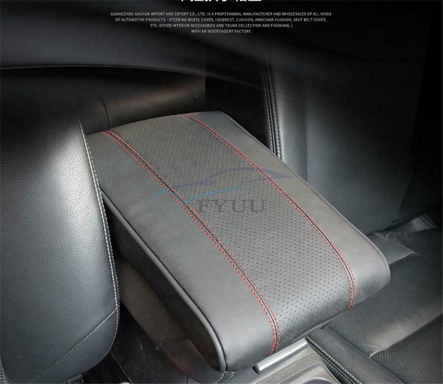 1× Moisture-proof PU Leather & Memory Foam Car Armrest Cushion Pad For 99% Cars