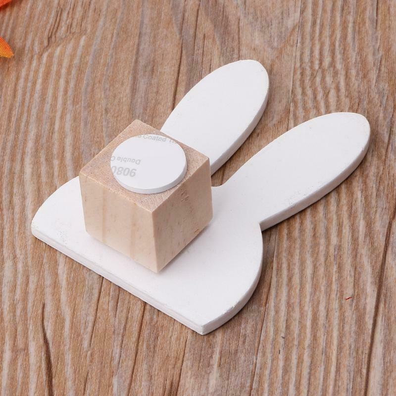 Cute Bunny Hook Wooden Clothes Hanger Wall Decor Children Bedroom Pendant