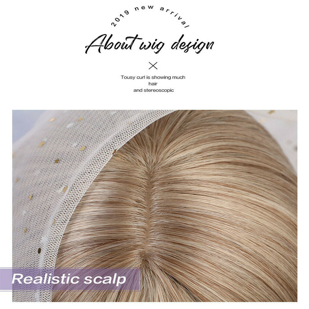 Natural Long Wavy Wigs Heat Resistant Synthetic Full Wigs for Women Daily Party