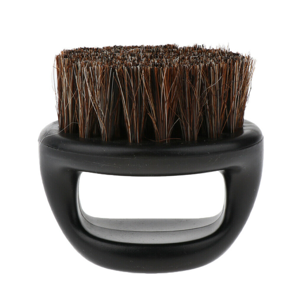 Portable Men's Beard Shaving Brush with Handle Round Mustache Modeling Tool