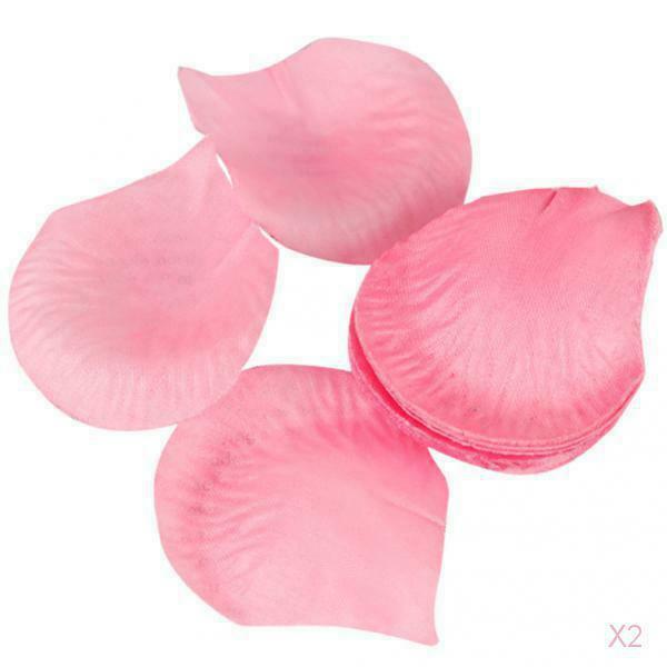 300pcs Silk Rose Petals Wedding Decoration Flowers - Pink