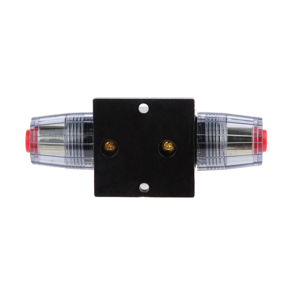 2Piece Manual Reset Circuit Breaker 12v/24v Car Auto Boat Audio Fuse Holder