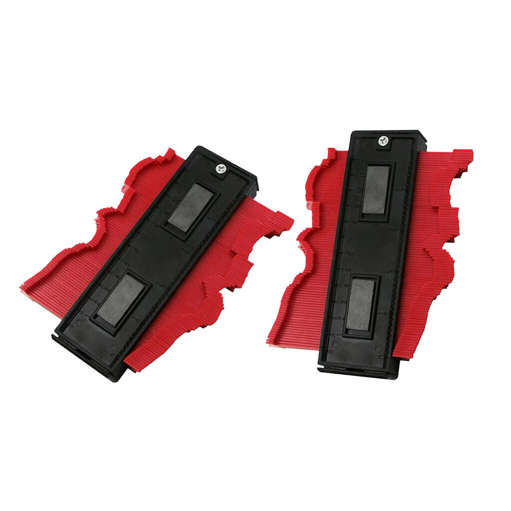 2 Pieces Duplicating Contours of Irregular Profile Measurement Gauge 120 Mm -