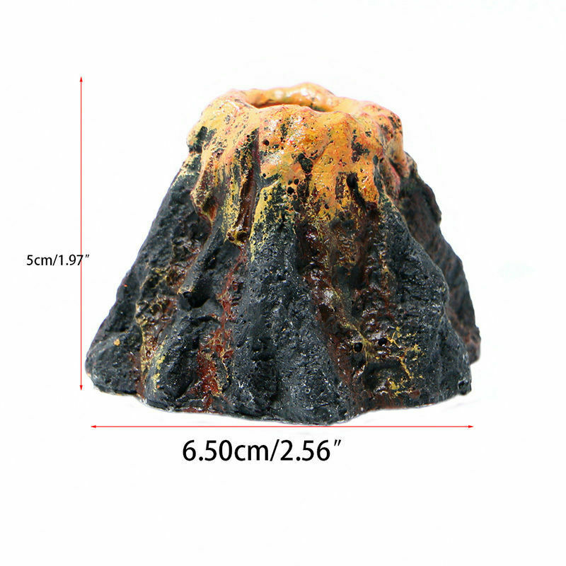 Volcan Forme Air Bulle Pierre OxygÃ¨ne Pompe Aquarium Poisson Ornement DÃ©cor S99