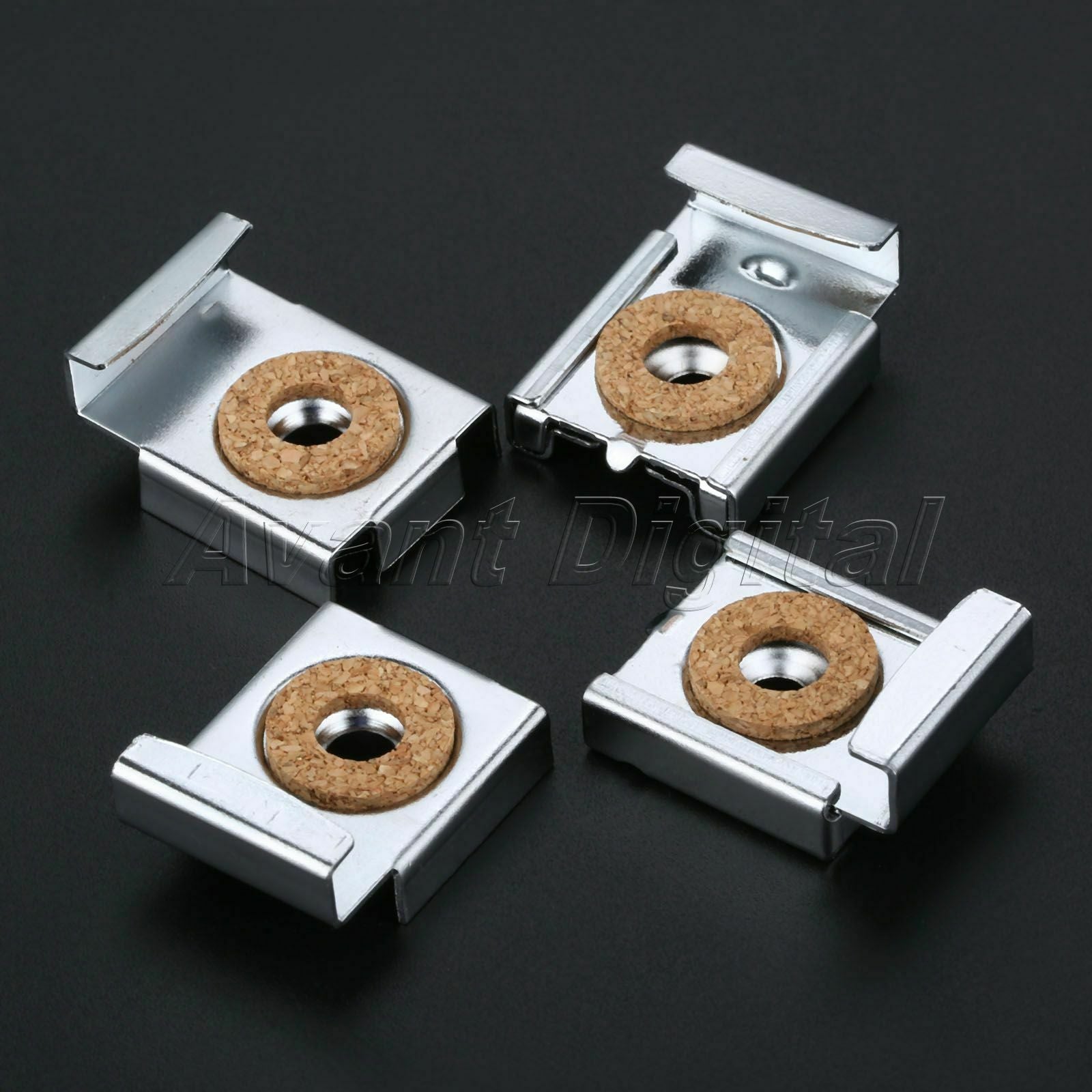 Frameless Certificate Notice Board Mirror Glass Wall Hanging Fixing Clips Kit