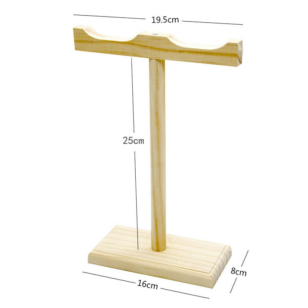 Wooden Standing Adjustable Parrot Training Perch Stand Bird Travel Perches
