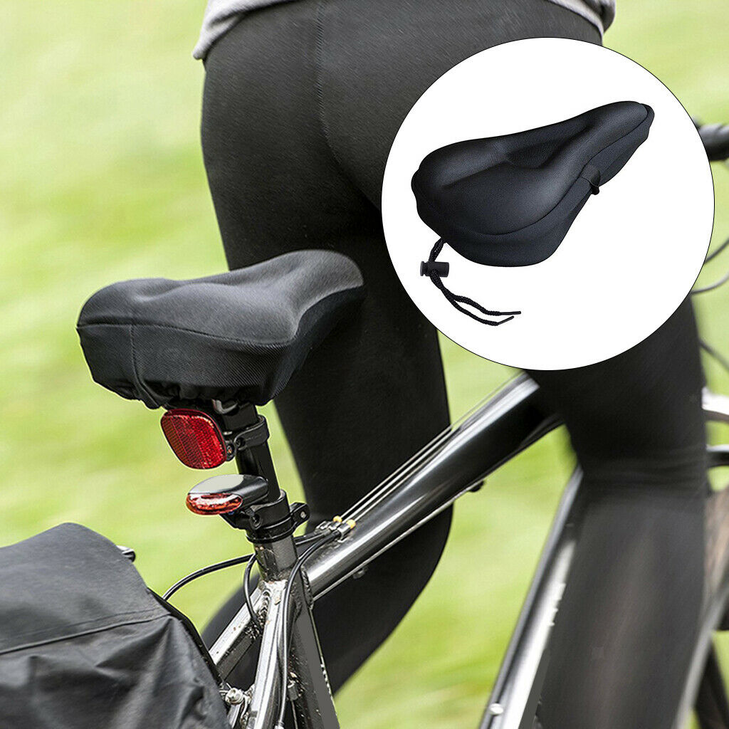 Bike Seat Cover Bicycle Silicone Soft Gel Saddle Cushion for Narrow Seat