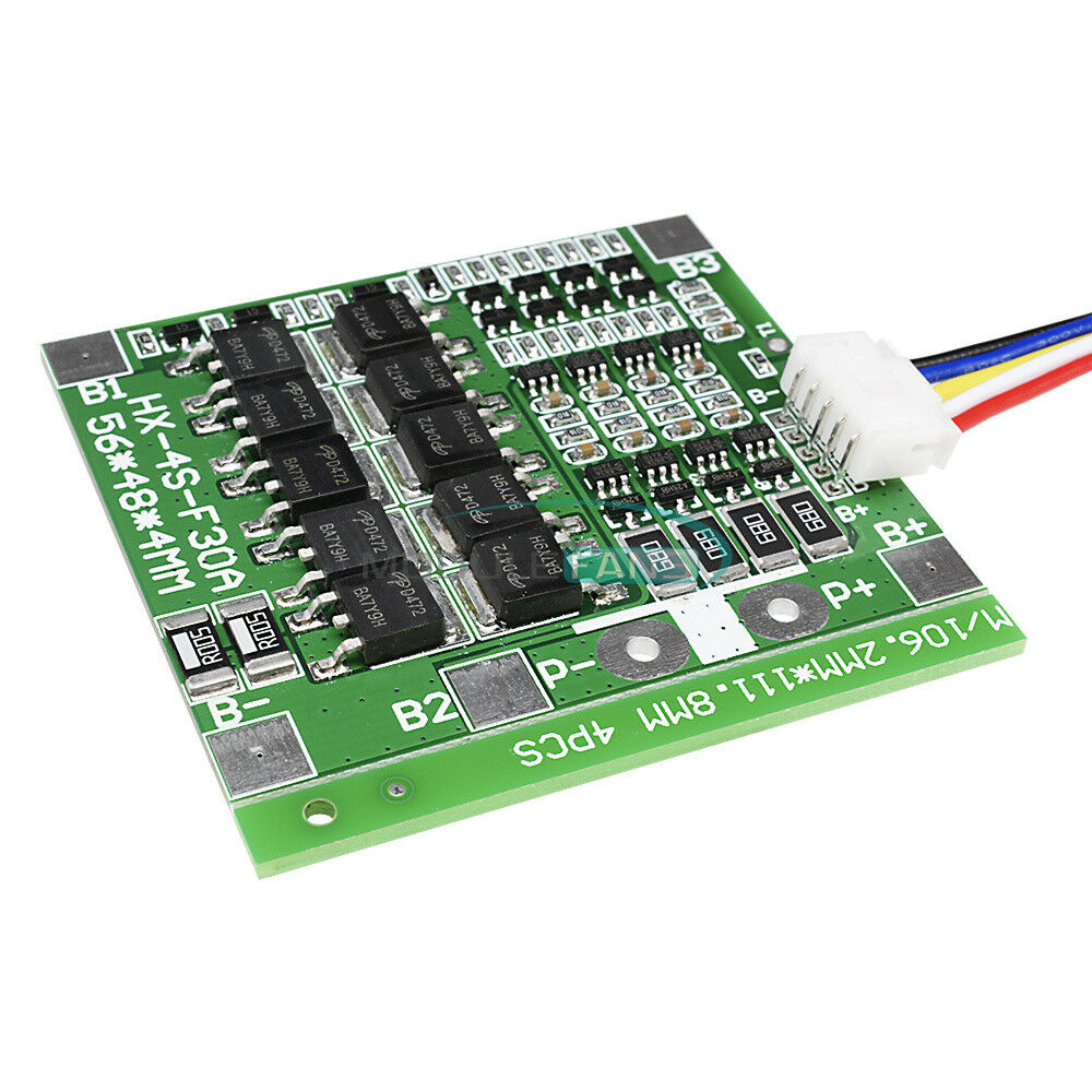 4S Cell Balance 30A 14.8V Li-ion Lithium Battery BMS PCB Protection Board