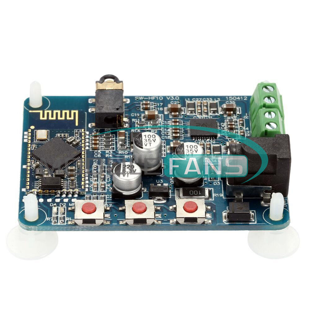 10W+10W 2X10W DC 12V Bluetooth 4.0 PAM8610 Audio Receiver Stereo Amplifier Board