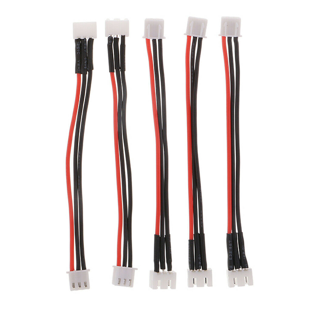 5x 2S(7.4V) Li-ion Lithium Lipo Battery Balance Charger Cable Lead Adapter
