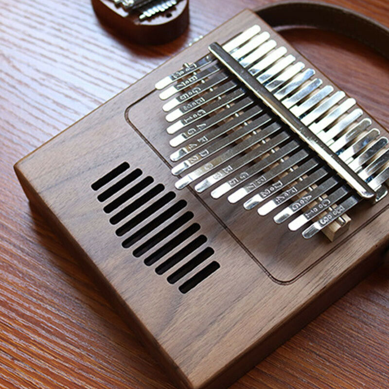 17Keys Kalimba Thumb Piano Made By Single Board Wood Mahogany Musical InstruBDA