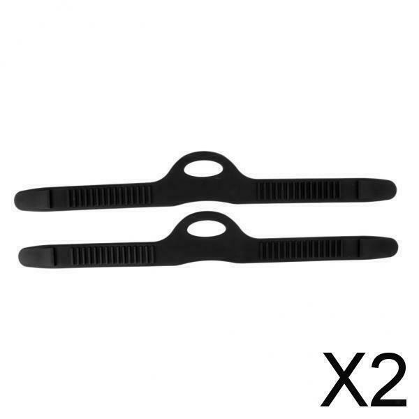 2X Rubber Diving Strap Diver Band Quick Release Buckle Black Accessories M