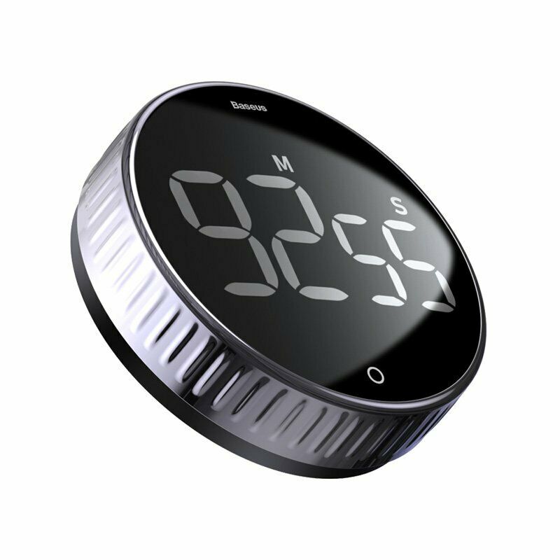 New Kitchen LCD Digital Cooking Timer Count-Down Alarm Clock Magnetic Black