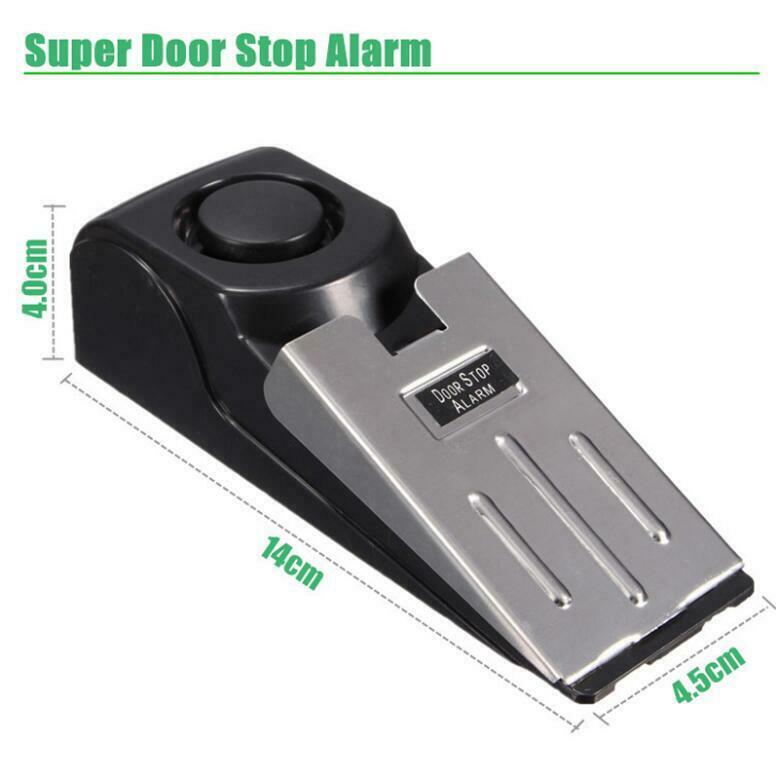 120 dB 9V Door Stopper Alarm Alertor Wedge Anti Burglar Warning Security Beeper