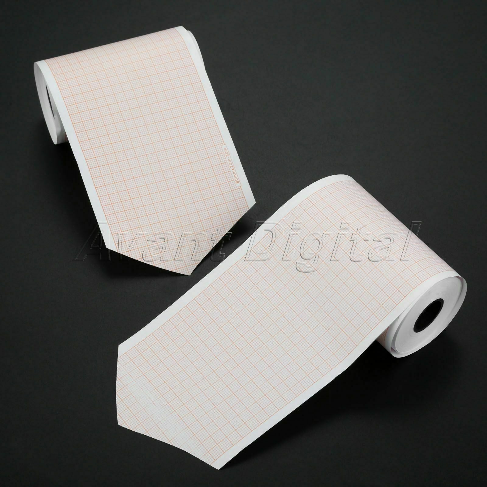 10 Roll 80mm*20m Clinic Thermal Printing Paper For ECG300G ECG Machine 3-channel