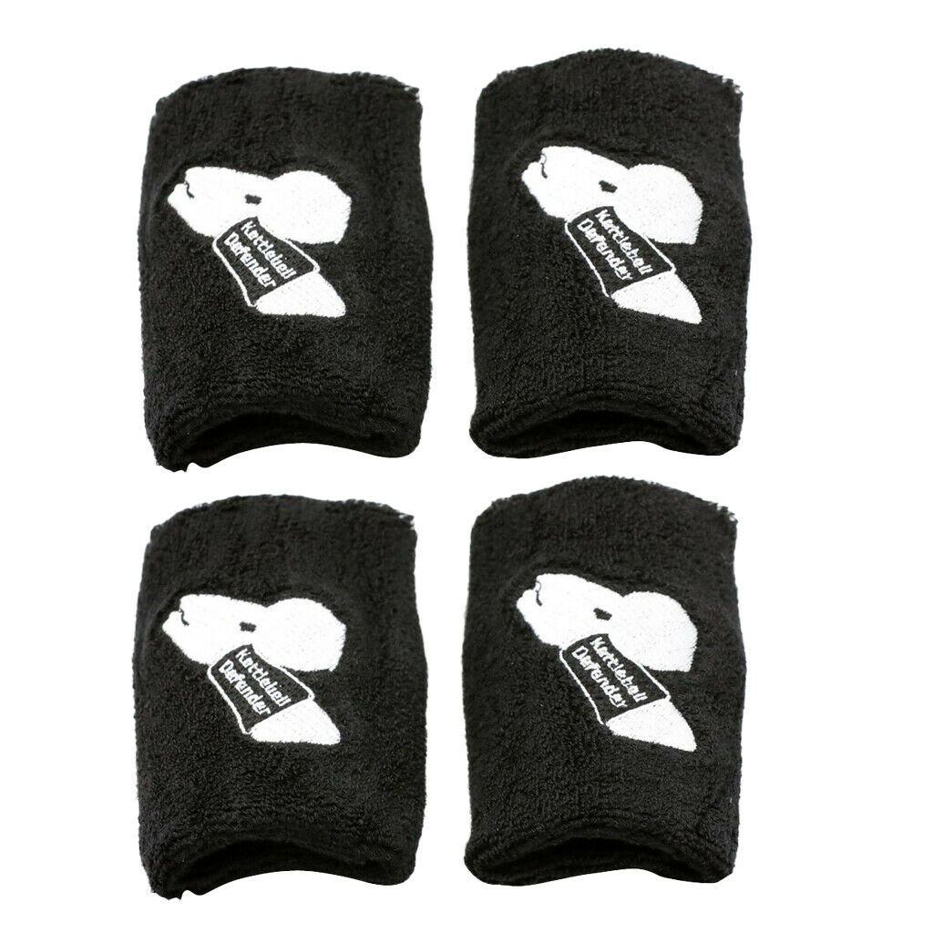 2Pairs Sports Black Kettlebell Wrist Guard  Braces Protector